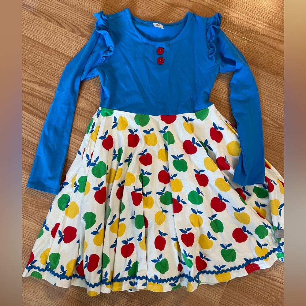 Eleanor Rose Apple Picking Knit Blue Dress Size 12‎